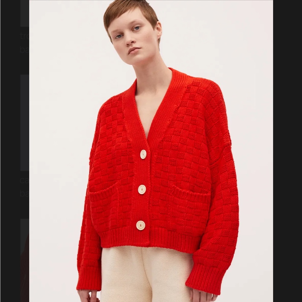 NWOT Babaa no3 100% cotton cardigan summer flame